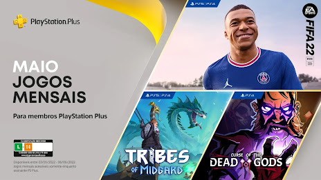 Plus%20maio.web Agora é oficial: Fifa 22, Tribes of Midgard e Curse of the Dead Gods são os jogos da PlayStation Plus Maio