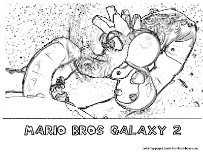 Super Mario Coloring Pages on Galaxy 2b2 2b  2bsuper 2bmario 2bwii 2bcoloring 2bpages3 Gif