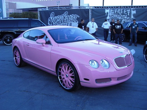 2012 Pink Bentley Continental GT Paris Hilton
