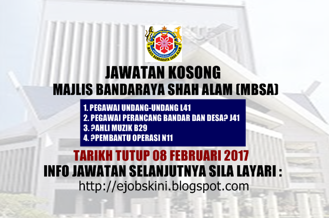 Jawatan Kosong MBSA