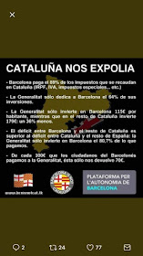 Plataforma per l'autonomia de Barcelona,Cataluña nos expolia