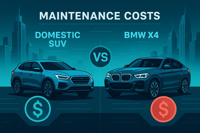 国産SUVとBMW X4の維持費を徹底比較