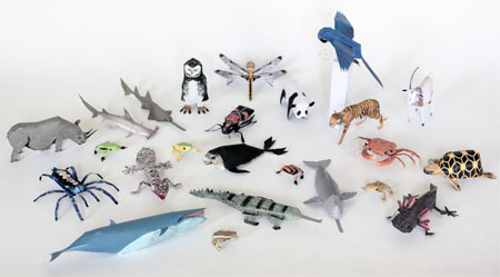Endangered Animals Papercraft