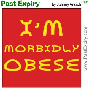 [CARTOON] McDonalds Tshirt. cartoon, advertising, food, diet, spoof