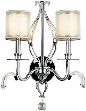 Kichler 42307CH Jardine Wall Sconce 2 Light Chrome