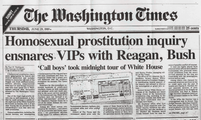 Prostitución homosexual VIP con Reagan