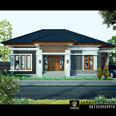 DESAIN RUMAH BALI MODERN BERNUANSA TROPIS