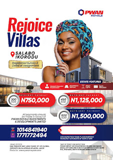 ```Ikorodu is one location where it is easy and affordable to build your own house due to the topography of the soil (solid drylands).`` Rejoice Villas Salabo Ikorodu is selling now