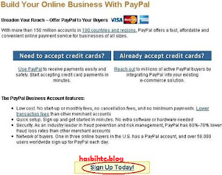 Cara Membuat Account Paypal - Bank Online Terpercaya