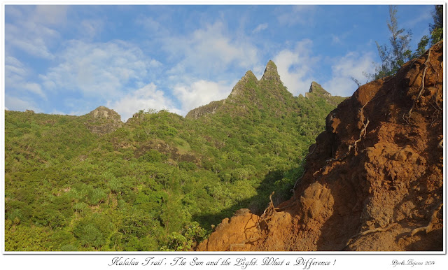 Kalalau Trail: The Sun and the Light. What a Difference !