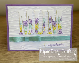 Large Letters Mothers Day card Stampin Up