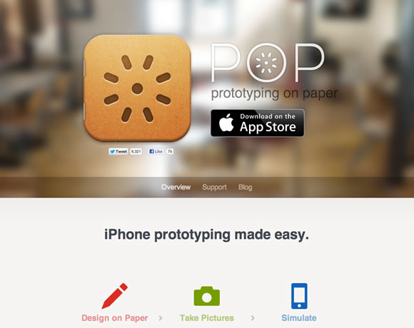 Pop iphone app website