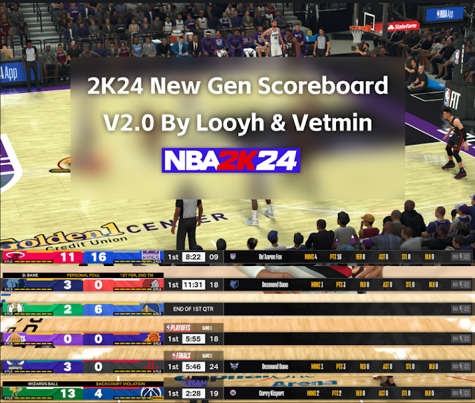 2K24 New Gen Scoreboard For 2K24 V2.0 by Looyh