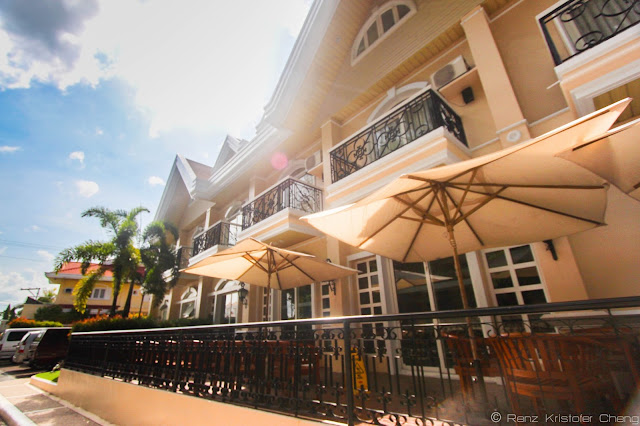 Outdoor dining area of Caffe San Marco