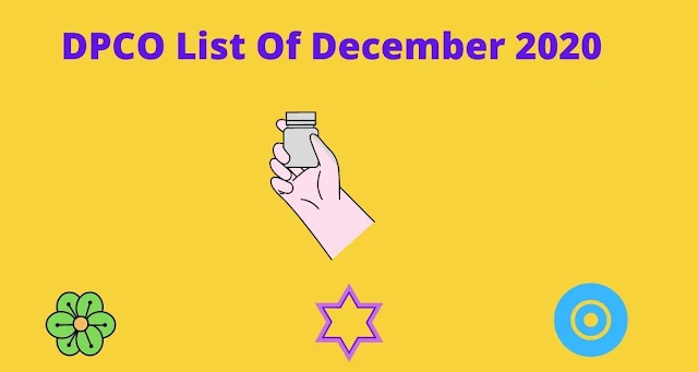 DPCO list December 2022