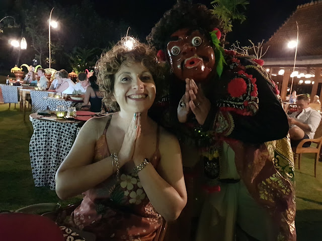 Danza tradizionale balinese all'Alaya resort, Ubud-Bali