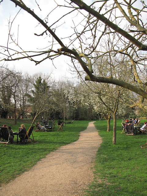 Under the peaceful trees of the Tea Gardens in Grantchester