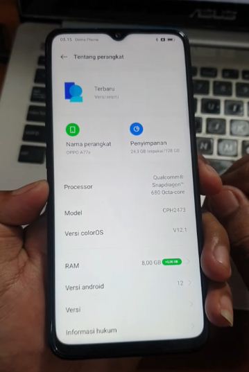 Cara Hapus / Unlock Demo Phone Oppo A77s CPH2473 Clean 100% Via Remote Online