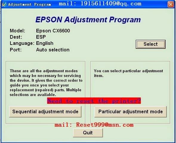 Epson wf 7511 adjustment program