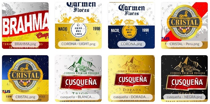 Plantillas y Vectores de Cervezas para Sublimar