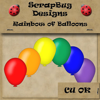 http://scrapbugdesigns.blogspot.com/2009/07/cu-freebie-rainbow-of-balloons.html