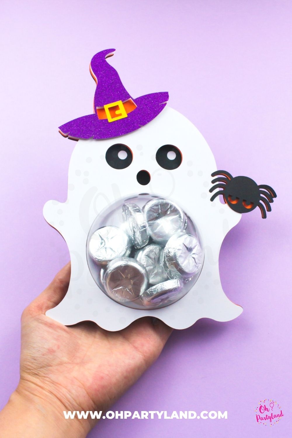 Halloween Ghost Dome Candy Holder