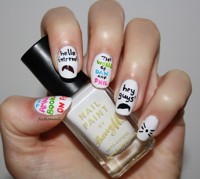 Dan And Phil The Amazing Book Is Not On Fire Nail Art