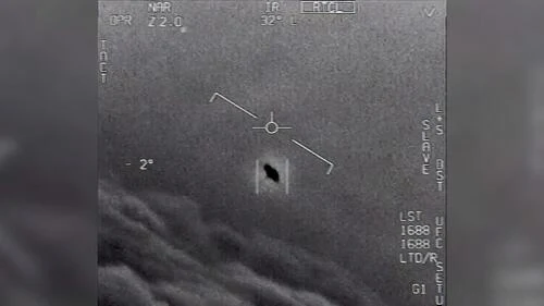 This image from video, labeled GIMBAL and provided by the Department of Defense from 2015