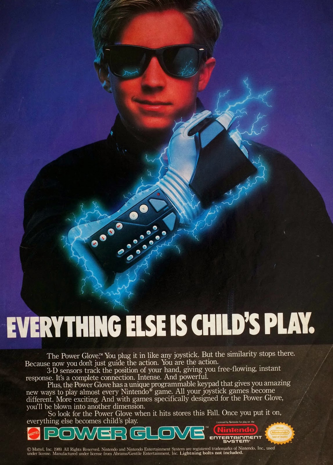 Nintendo Power Glove advertisement