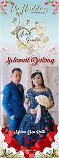 Banner Wedding Free CDR