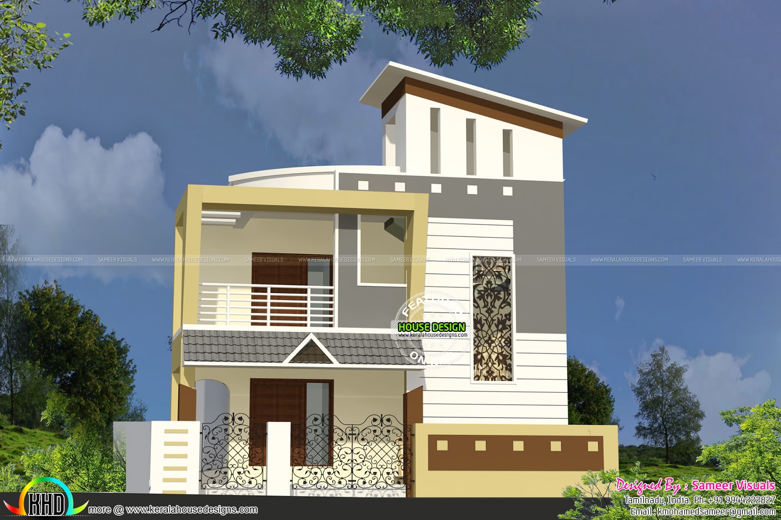 Double Floor Small Home Kerala Home Design And Floor Plans