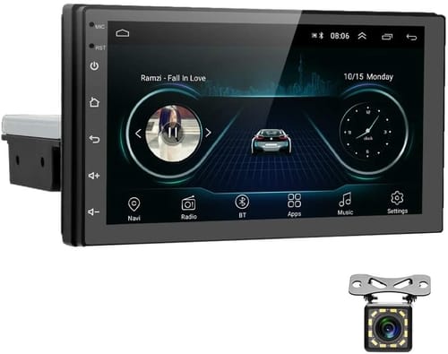 AMPrime Android 9.0 Single Din Car Stereo with Bluetooth