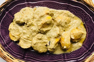 Photograph of recipe of Malai Aloo curry