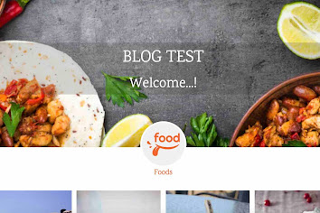 Foods simple template Blogger