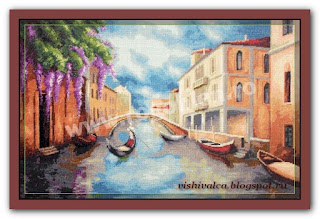 Download embroidery scheme Rogoblen 6.61 "Springtime in Venice"