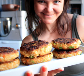 Oppskrift Lunchkaker Vegetarburger Veganburger Ris Blomkål Gulrot Enkle Sunne Hjemmelagde Burgere