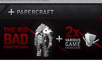 Witcher 2 Collectors Edition Big Bad Monster Papercraft