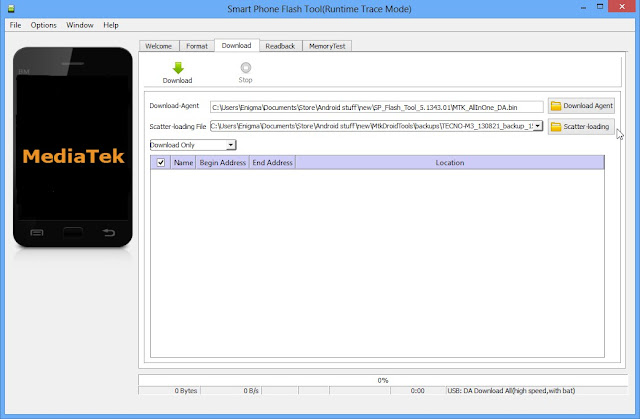 How To Flash Tecno Mobile Phones in addition to Tablets [GUIDE] How To Flash Tecno Phones in addition to Tablet - SP Flash Tool