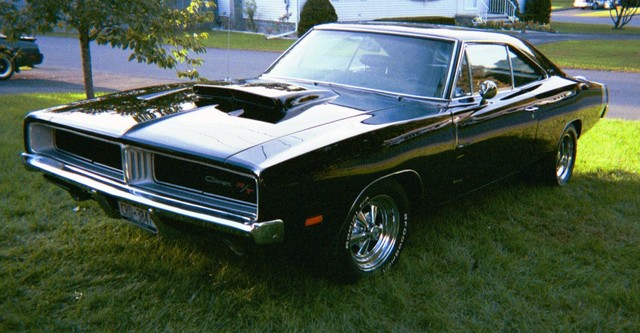 Dodge Charger 1969 Black-Front