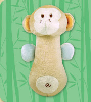 Bamboo Zoo Monkey Soft Shaker