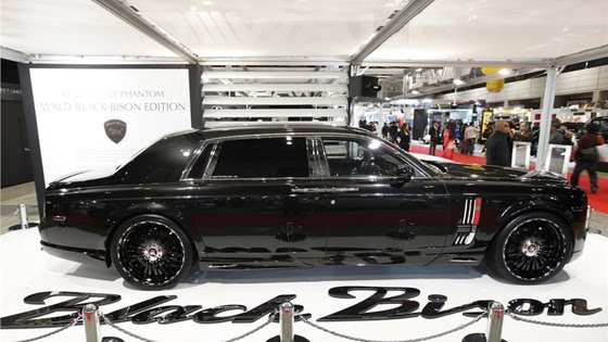 We will tell you this modified RollsRoyce Phantom dubbed'Black Bison'