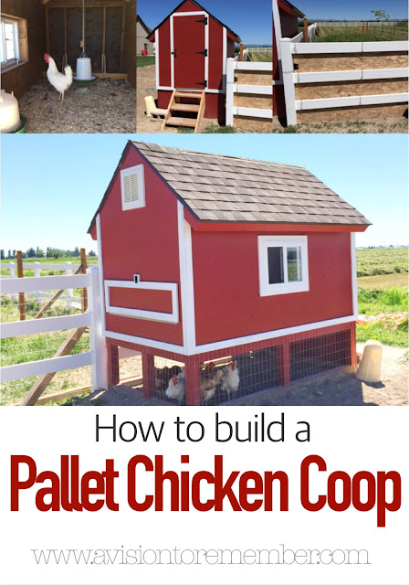 How to build a Pallet Chicken Coop by A Vision to Remember