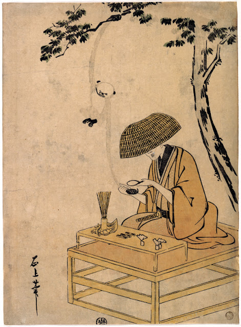 Ukiyo-e. Träsnitt. Sekien.