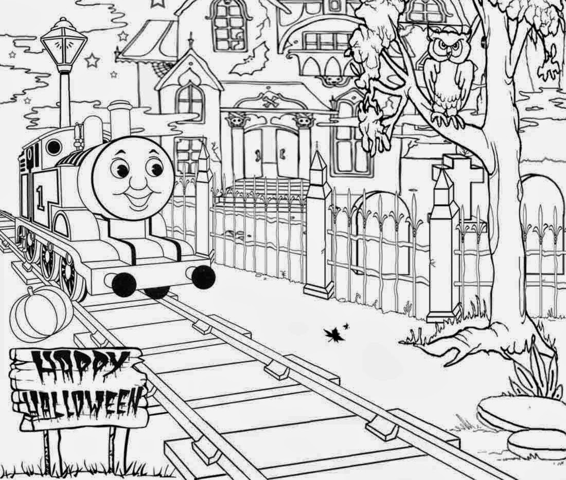 Halloween Coloring Pages Thomas The Train 4
