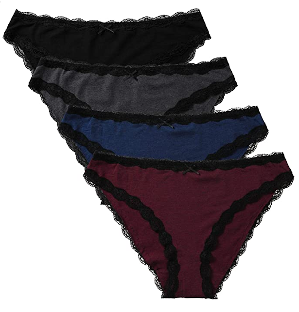 sheer panties ATTRACO Womens Underwear Thong G Strings Panties Hipster Bikini Briefs 4 pack