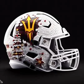 Arizona State Sun Devils Christmas Helmets