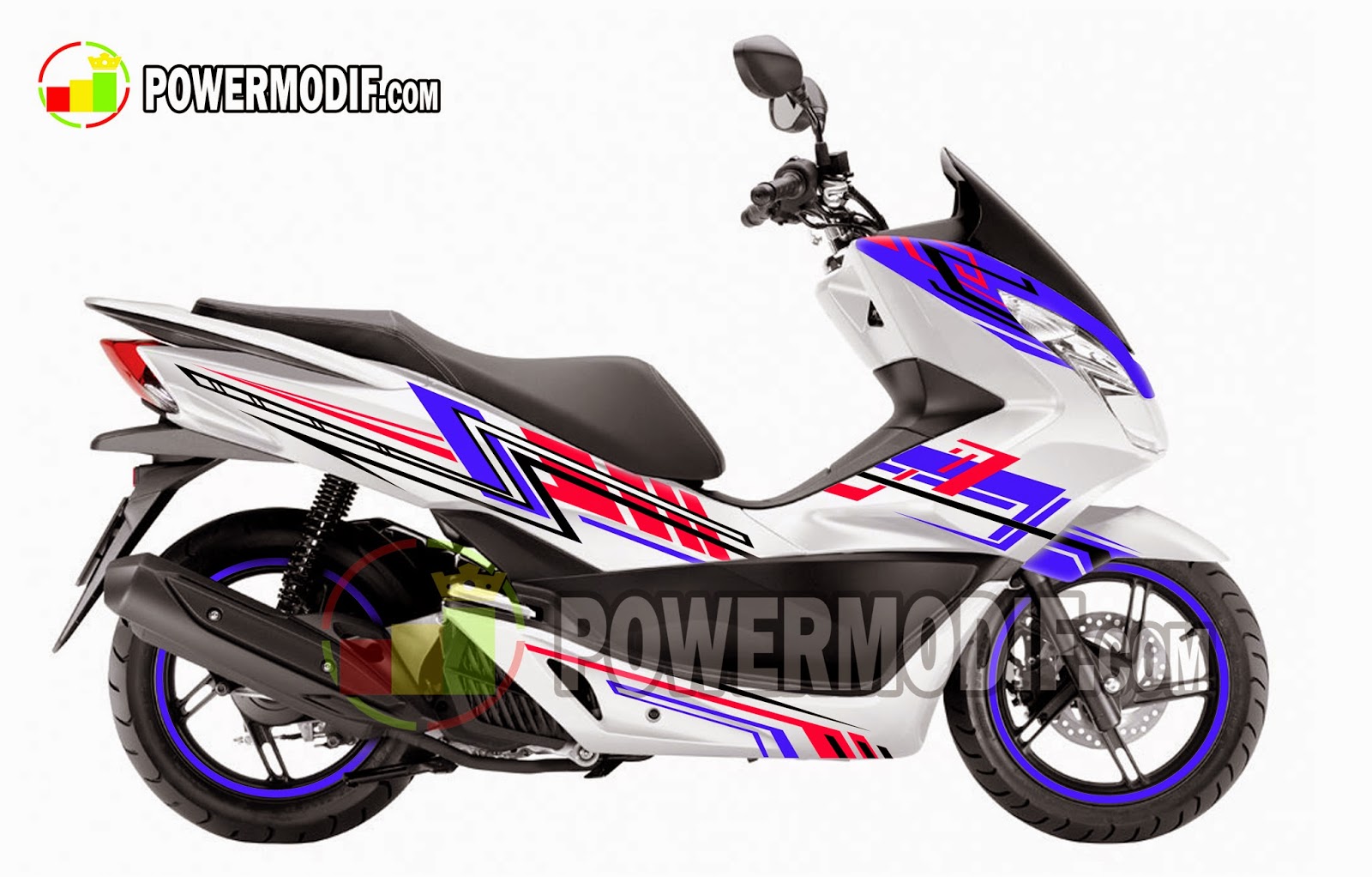 Honda PCX Modifikasi Cutting Sticker