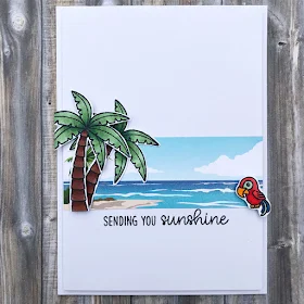 Sunny Studio Stamps: Island Getaway Pirate Pals Customer Card by Lise Mariann