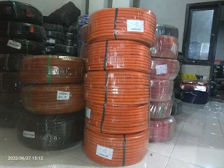 Distributor selang LPG orange merek Strongflex ber SNI hubungi 081330515560