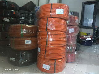 Distributor selang LPG orange merek Strongflex ber SNI hubungi 081330515560